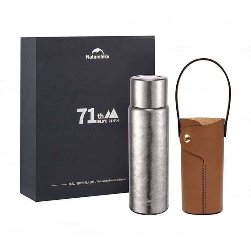 Naturehike 600ml Titanium Thermos with Sleeve