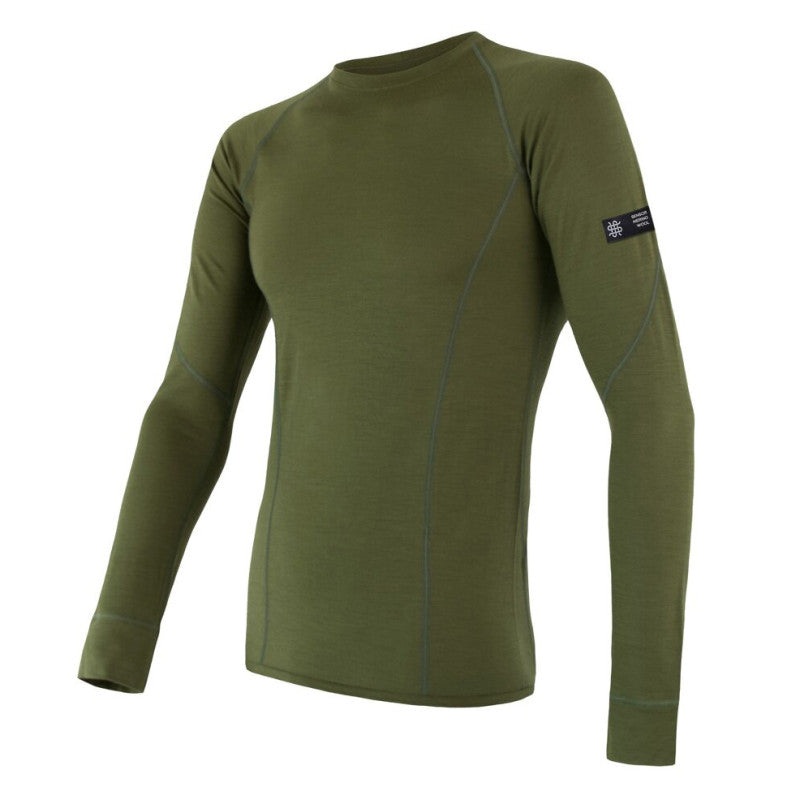 Men's Sensor Merino Active Long Sleeve Shirt, Safari