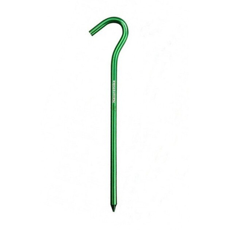 Naturehike Aluminum Hook Stakes, 16 cm, Green (8 Pack)