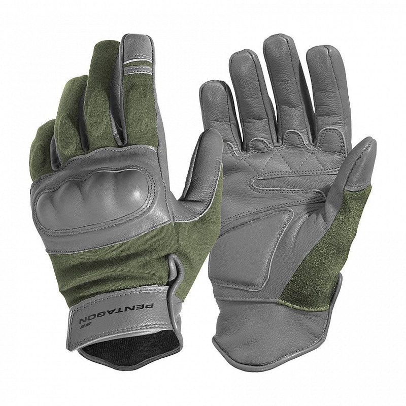 Pentagon Torm Anti-Cut Gloves in Olive Green