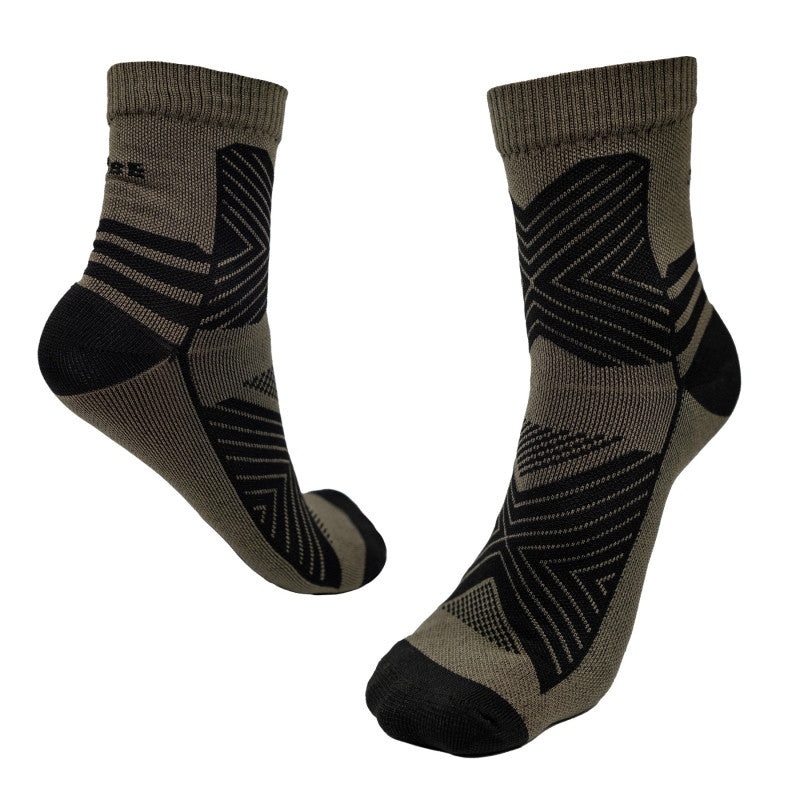 Tribe Summer Trekking Socks, Size 44-46, Olive Green