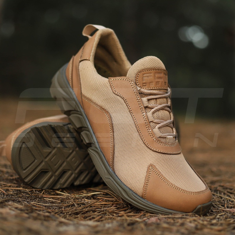 Coyote Suede and Mesh Urban N-32 Summer Sneakers