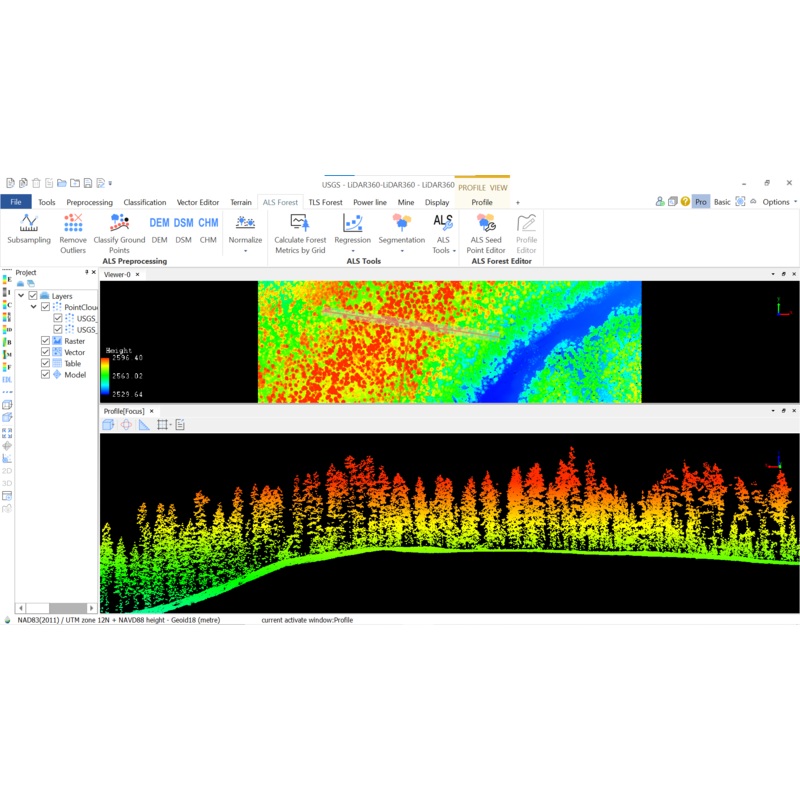 LiDAR360 Forestry module