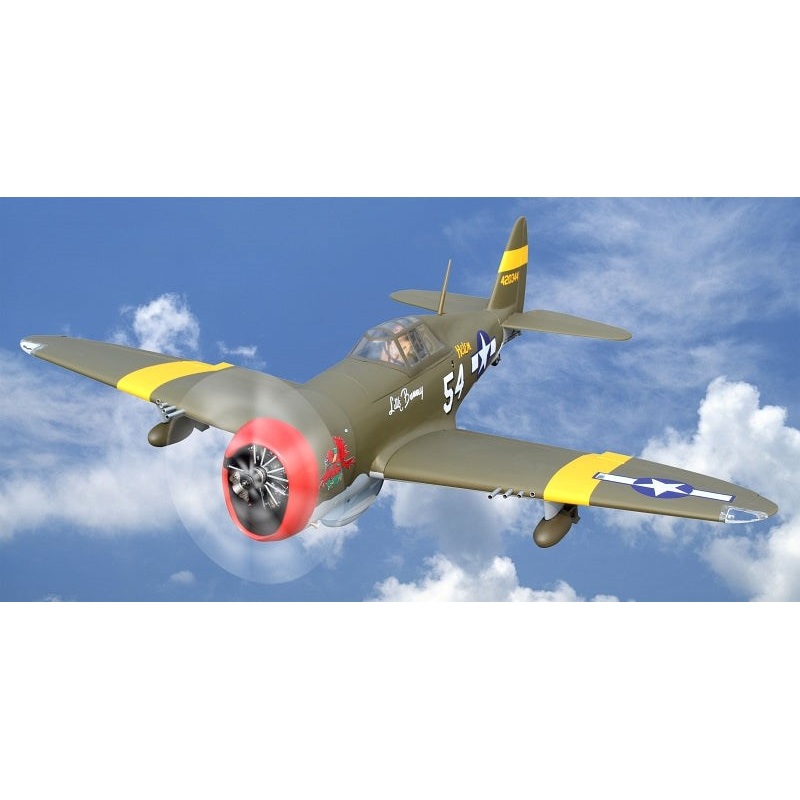 Seagull Models SEA338N P-47D Little Bunny MK II- 10cc NACA droops - 55 wingspan PU Rubber wheels Matt (wihout ER-120 84 Retracts)