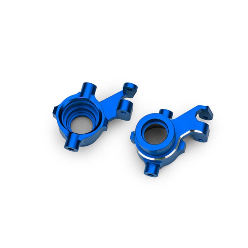 Traxxas 10237-BLUE Aluminum Steering Blocks (L&R) Blue