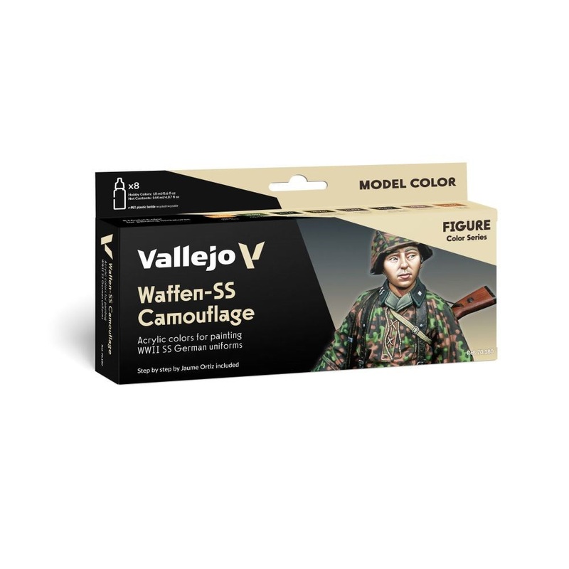 Vallejo AV70207 Model Colour German Waffen Ss WWII 6 Colour Set
