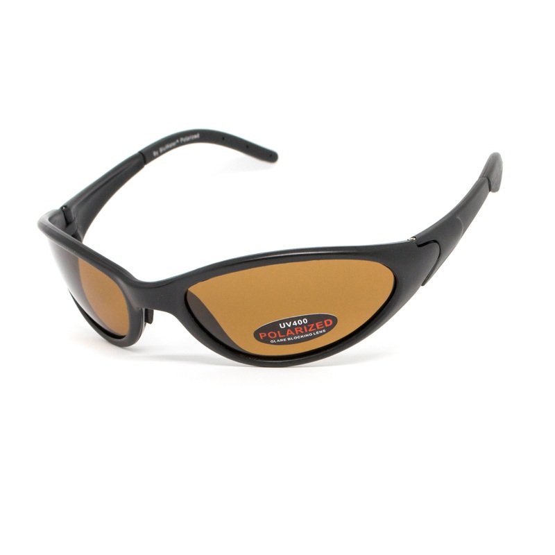 BluWater Venice Polarized Sunglasses in Brown with Matte Black Frame