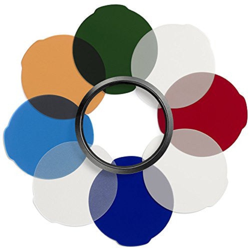 Manfrotto MLFILTERCLS Lumie Series Classic Filter Kit-Color and Diffusing Filters (Multi Color)