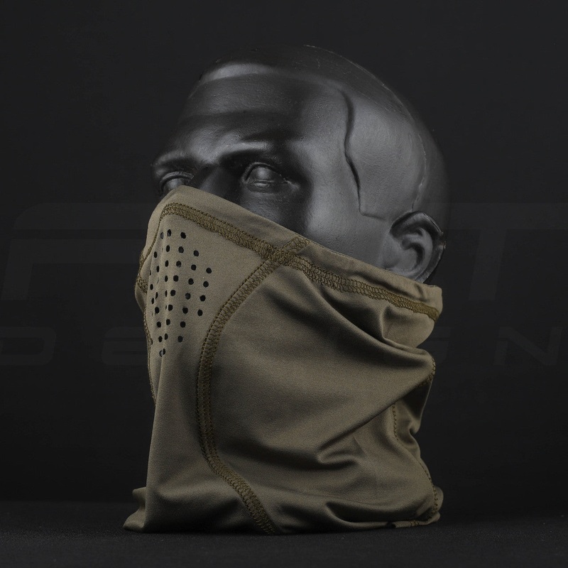 Summer Jersey Stretch Buff Mask in Khaki