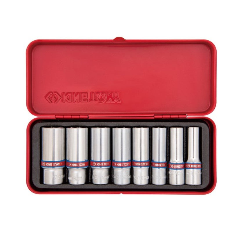 3/8" Deep Socket Set 6-Point, 8 Piece