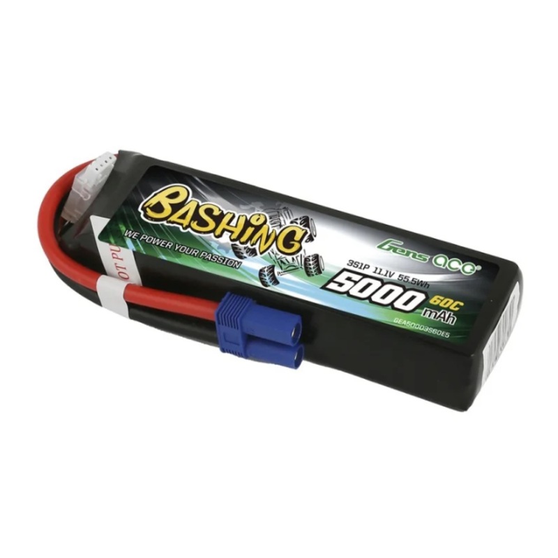 Gens Ace 5000mAh 3S1P 60C 11.1V LiPo Battery