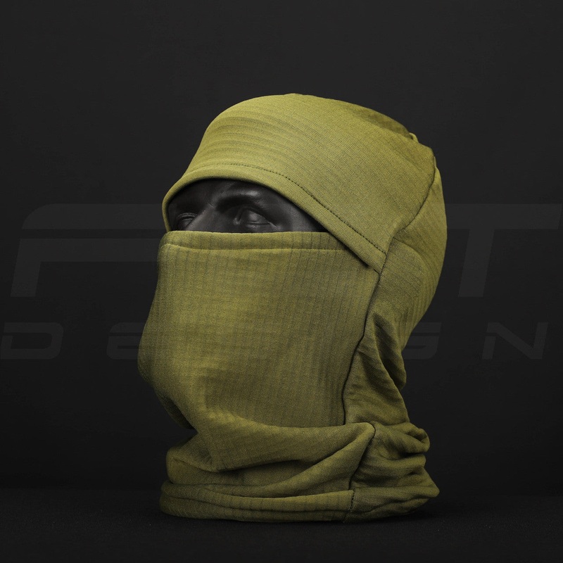Khaki Fleece Balaclava Mask Hat