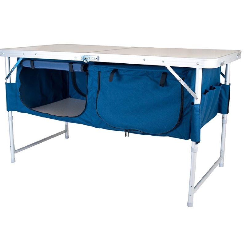 Ranger TA-519 Folding Table with Storage Compartment