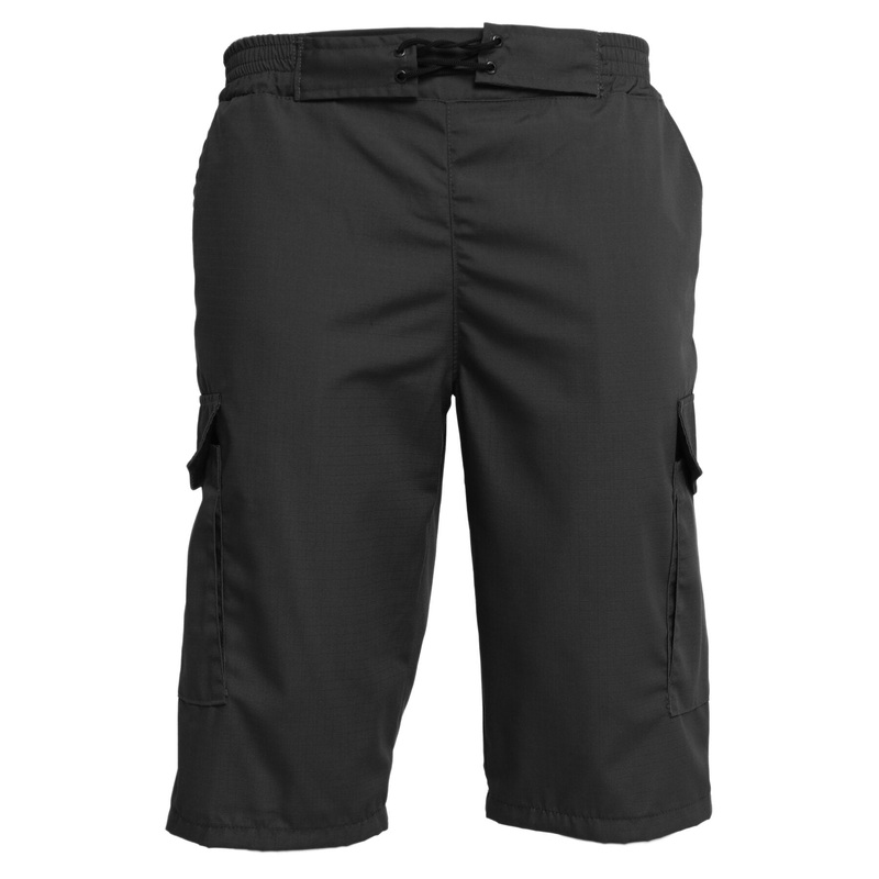 Rip-Top Black Jogger Shorts