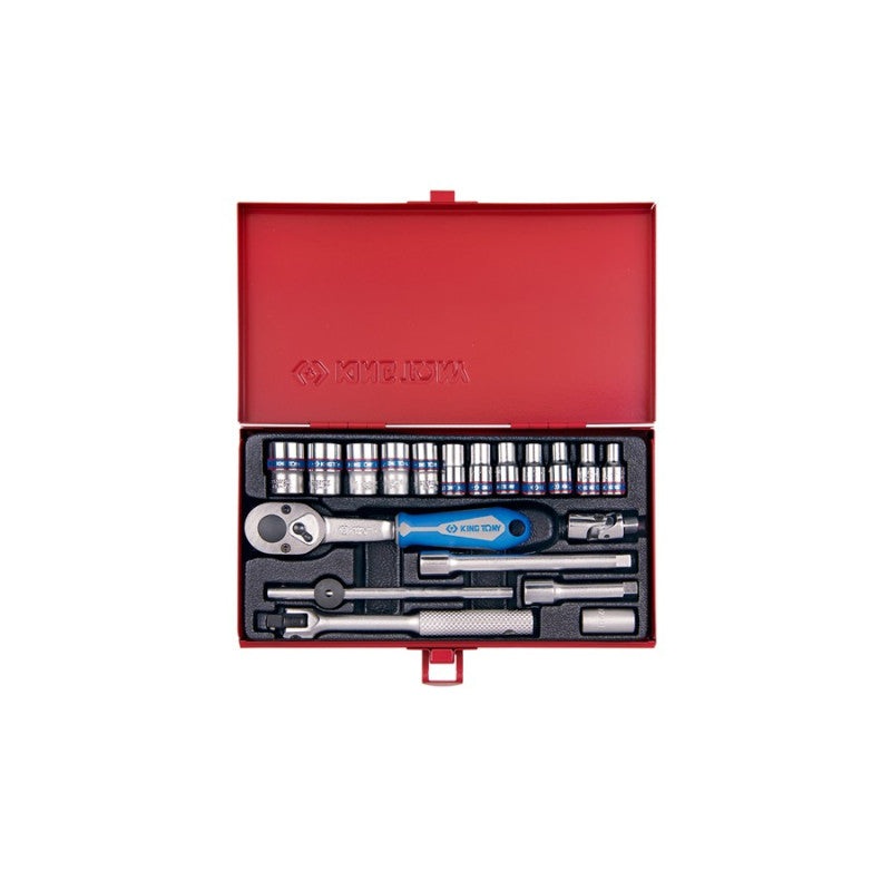 19-Piece Tool Set with 1/4" Drive Sockets
