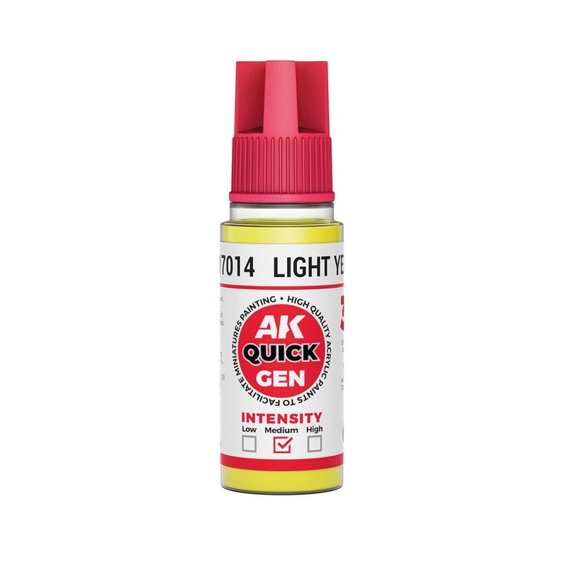 AK Interactive AK17014 Quick Gen Light Yellow 18 ml