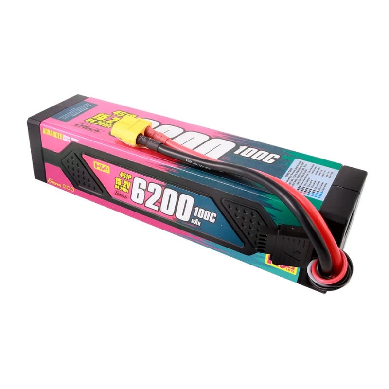 Gens Ace GA6200-4S100-A Gens ace Advanced 6200mAh 4S 100C 15.2V HV Lipo Battery Pack with XT60 Plug