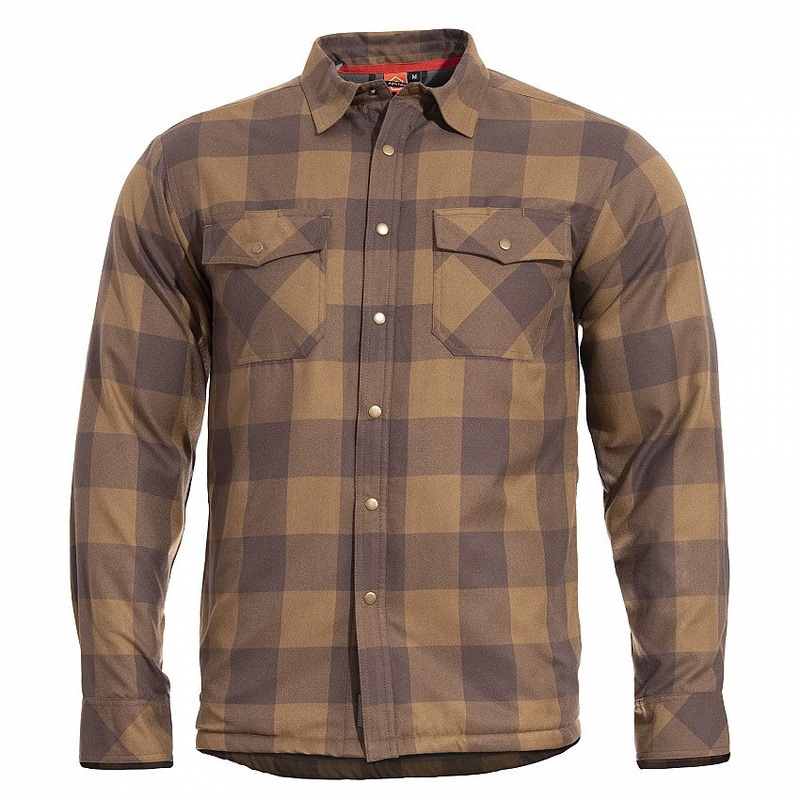 PENTAGON Flannel Shirt BI in Brown