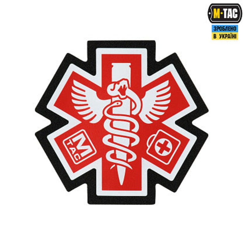 M-TAC Paramedic Back Patch, Red