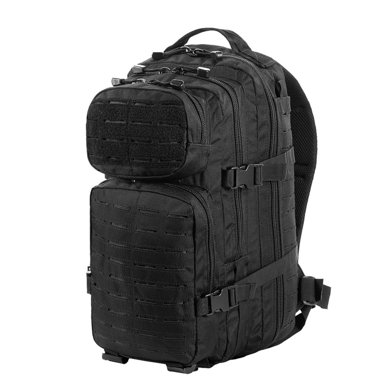 M-Tac Utility Pack Laser Cut Backpack in Black