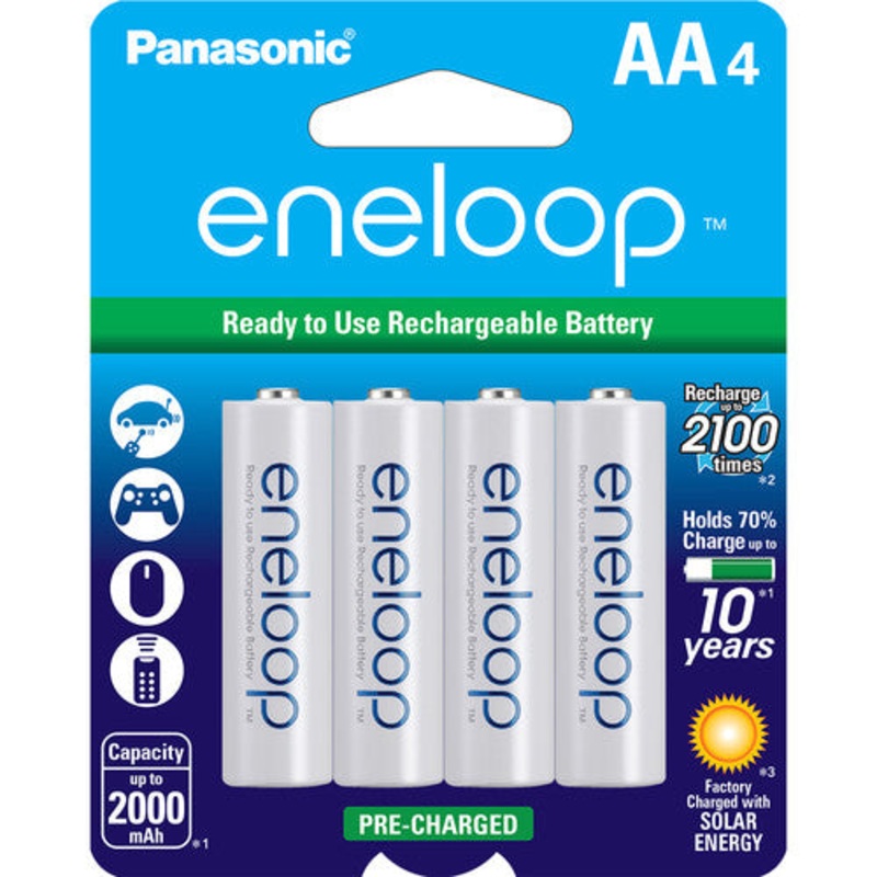 Panasonic Eneloop Rechargeable AA Batteries 4-Pack