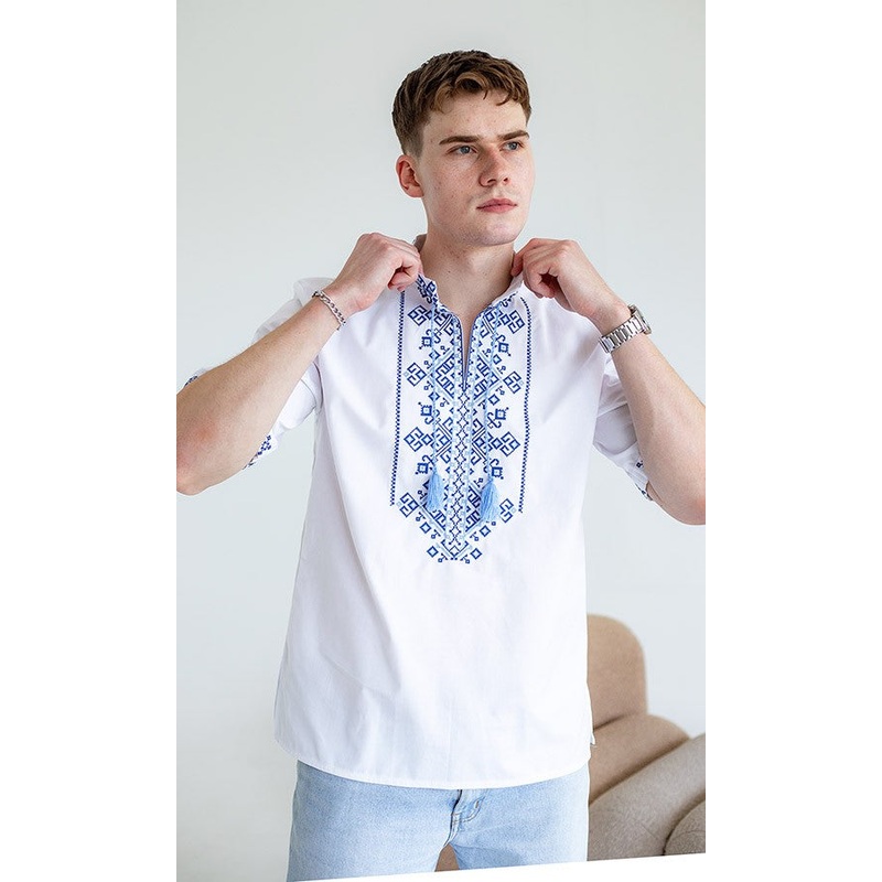 Short Sleeve Embroidered Shirt
