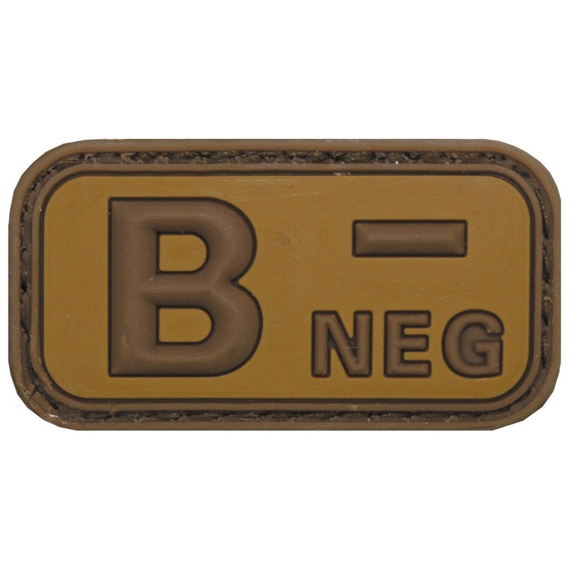 Blood Type Patch B(III) Rh- Coyote