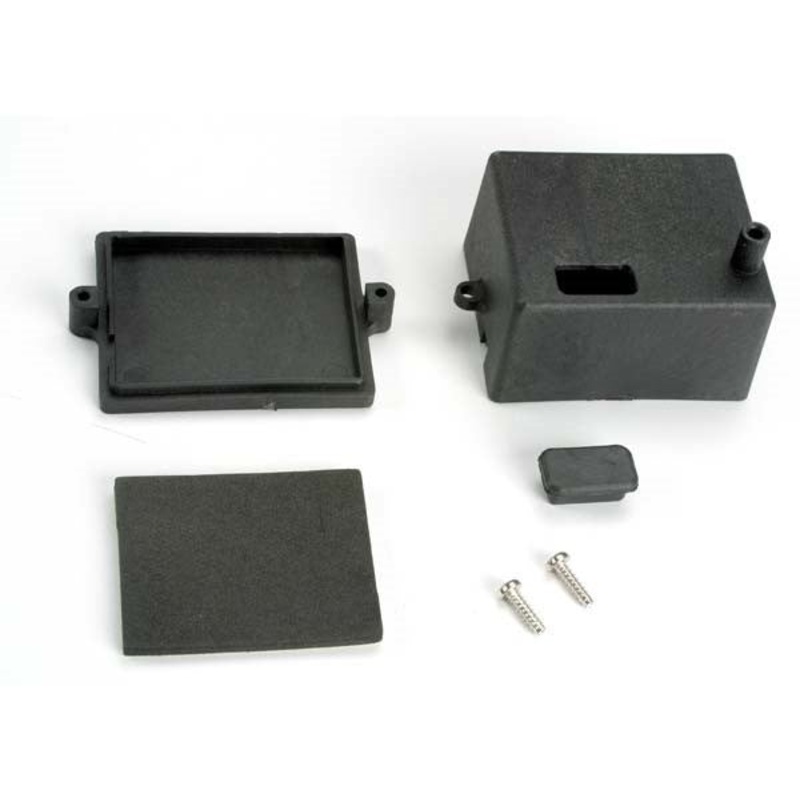 Traxxas 4924 - Box receiver/ x-tal access rubber plug/ adhesive foam chassis pad