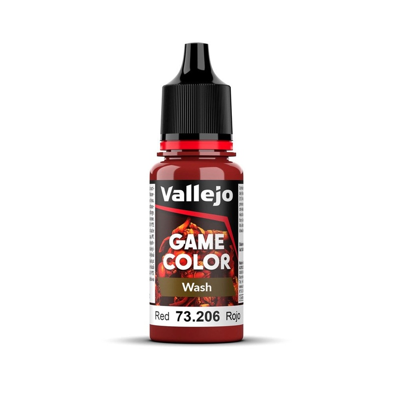 Vallejo AV73206 Game Colour Wash Red 18ml