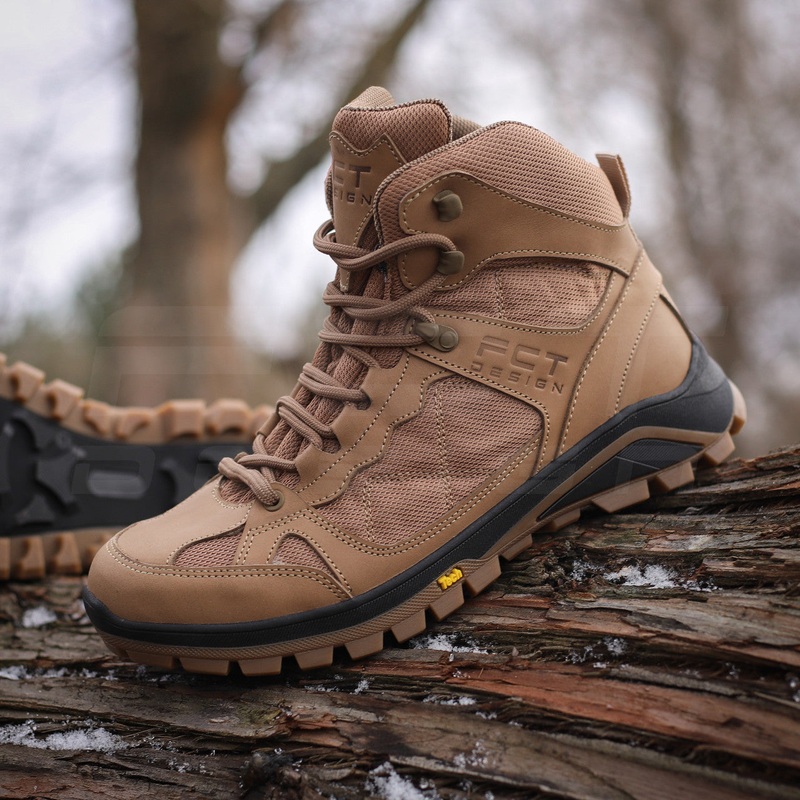 FCT Stumer Rugged Mid-Season Boots with GoreTex Membrane, Coyote
