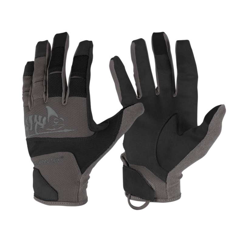 Helikon-Tex Range Rugged Gloves - Black and Shadow Grey, Size XL