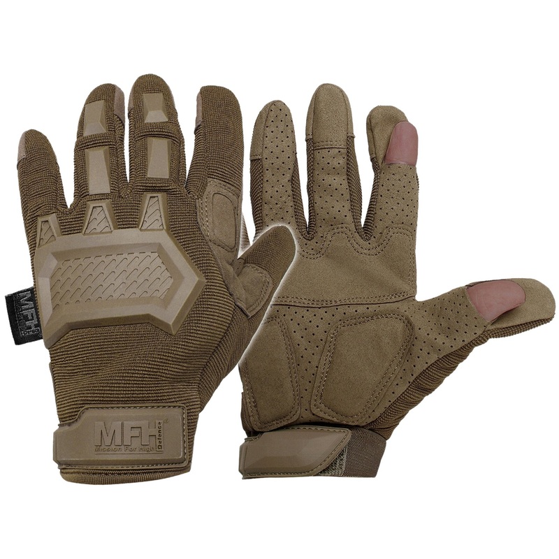 MFH Action Rugged Gloves in Dark Coyote