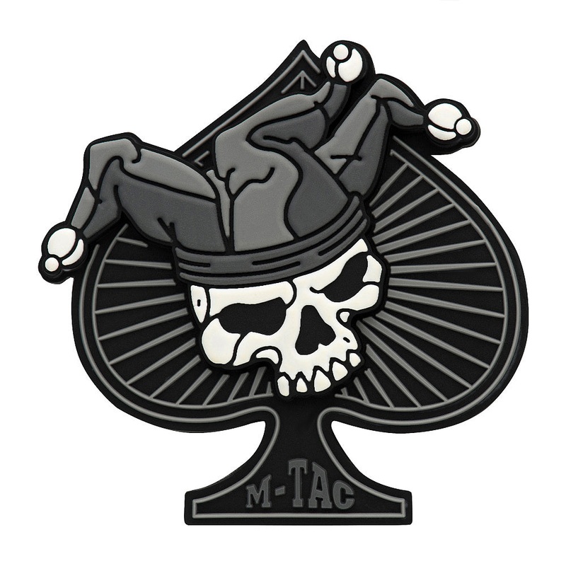 M-Tac Ace of Spades 3D PVC Patch Black and White