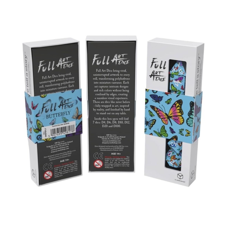 Q Workshop SWSPBFLY Full Art Dice Set: Butterfly