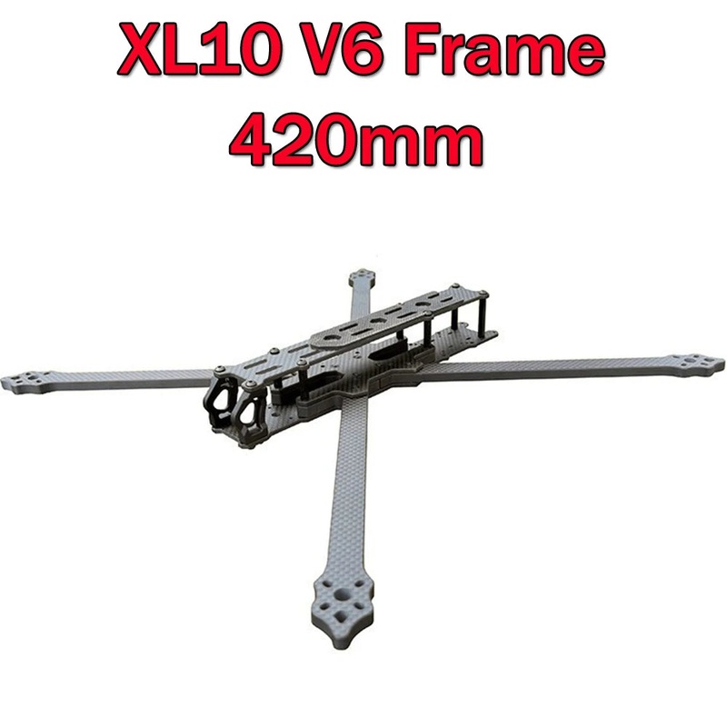 XL10 V6 420mm 10inch Wheelbase Super Long Range HD True-X Carbon Frame Kit with 8mm Arm Compatible DJI O3 VISTA FPV Parts XL10 V6