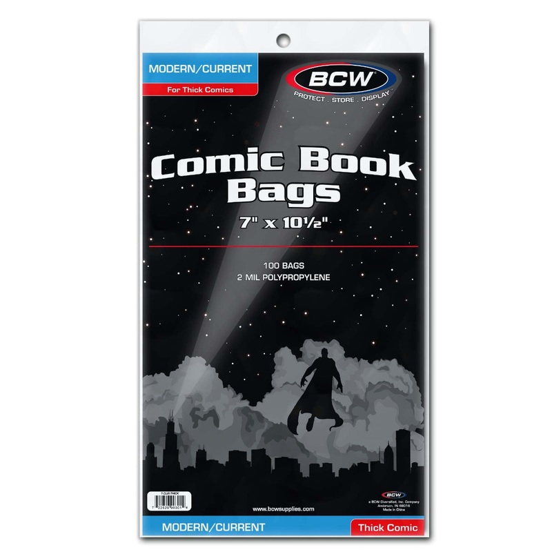 BCW / Monster 1-CUR-THICK Comic Book Bags Current Comics (Thick Comics)