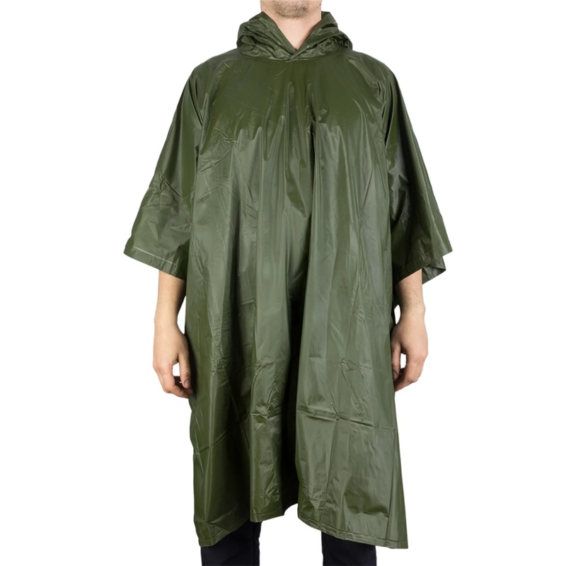MI-TEC Wet Weather Poncho in Olive Green