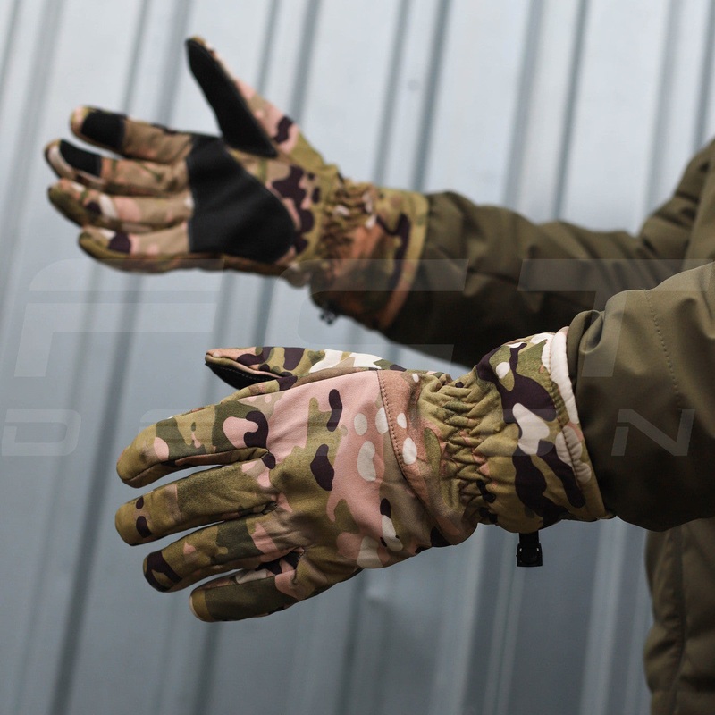 Multicam Softshell Gloves