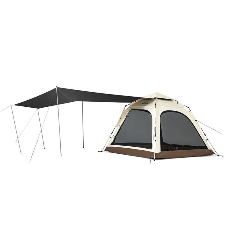 Naturehike Ango Automatic Three-Person Tent with Fly, Brown
