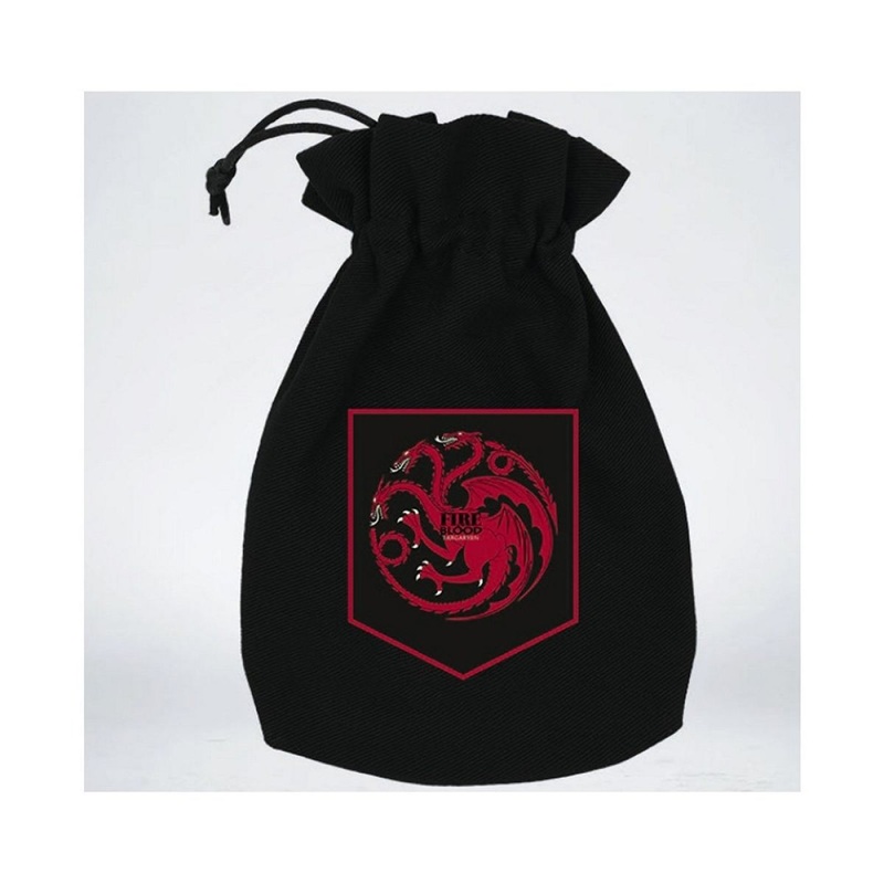 Q Workshop GOT/00190166/2025/3/U Game of Thrones Dice Pouch: Targaryen