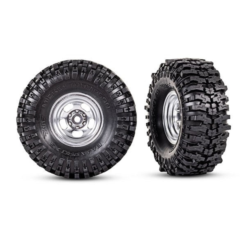 Traxxas 9872 T&W CHRM WHL 2.4 MT TIRE