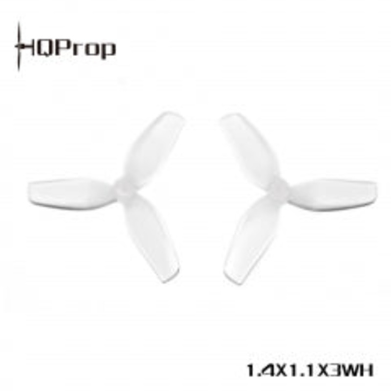 HQ 1.41.13 White PC Ultralight Whoop Props 1mm Shaft