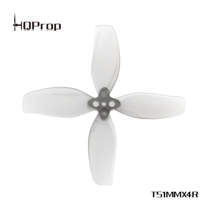HQProp T51MMX4 Light Grey (2CW+2CCW)-Poly Carbonate