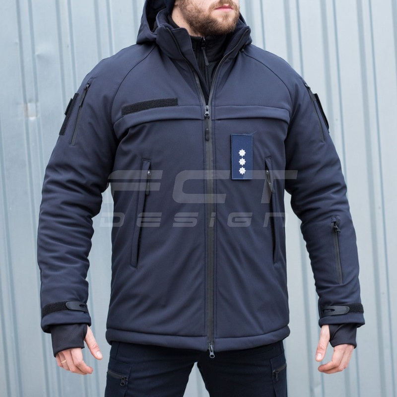 Rugged Patrol Softshell Jacket for Emergency Services, Thermal Fleece