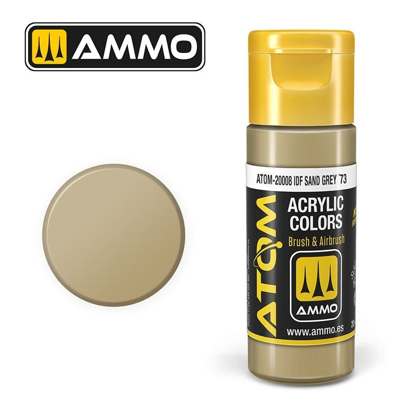 AMMO by Mig Jimenez ATOM-20008 Atom Color Idf Sand Grey 73 20ml