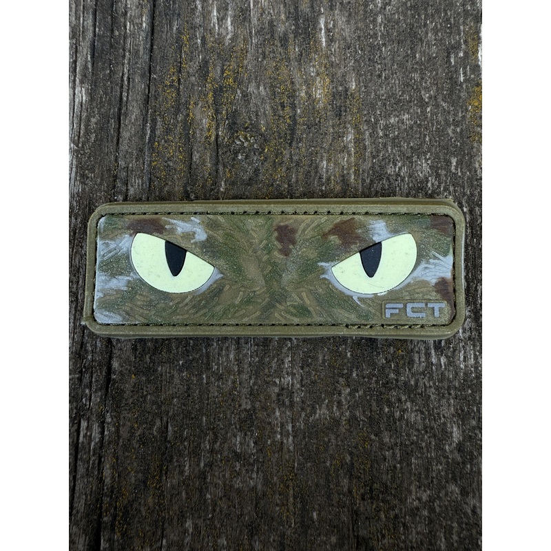 PVC Cat Eyes Patch Multicam Green