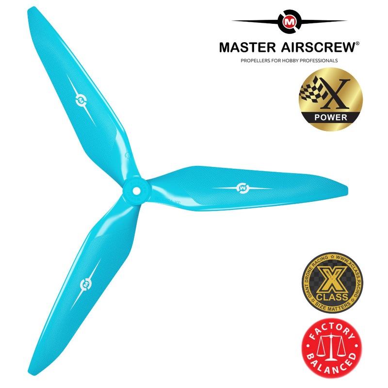 3X Power - 11x10 Propeller (CW) Rev./Pusher Blue