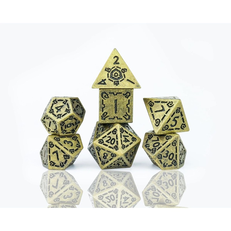 Sirius DZ0017-03 Dice Dice Set - Illusory Metal: Gold