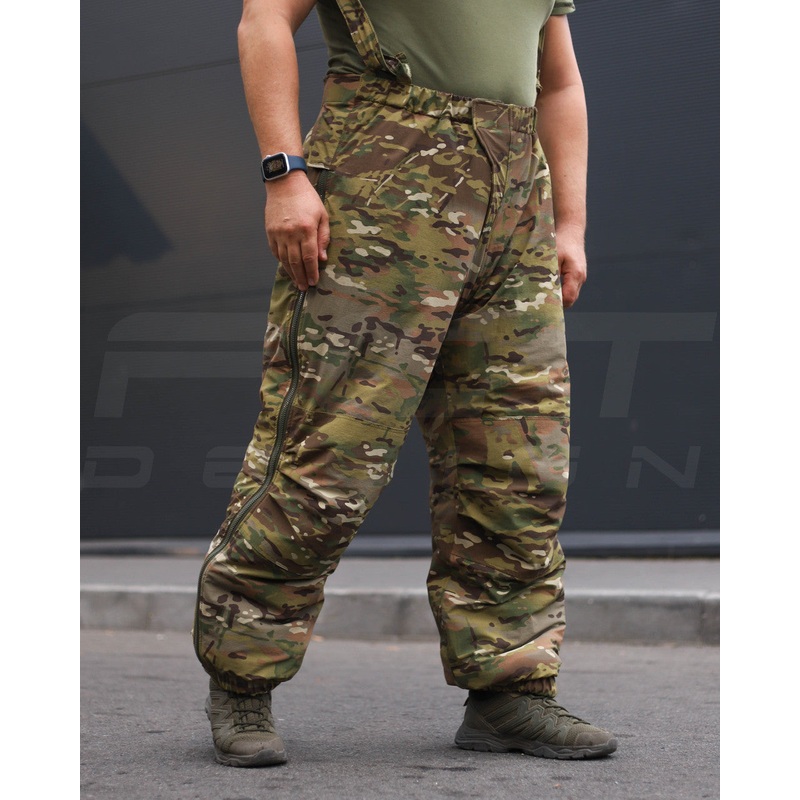 7-Layer Winter Pants, Water-Repellent, Synthetic Insulation, Multicam