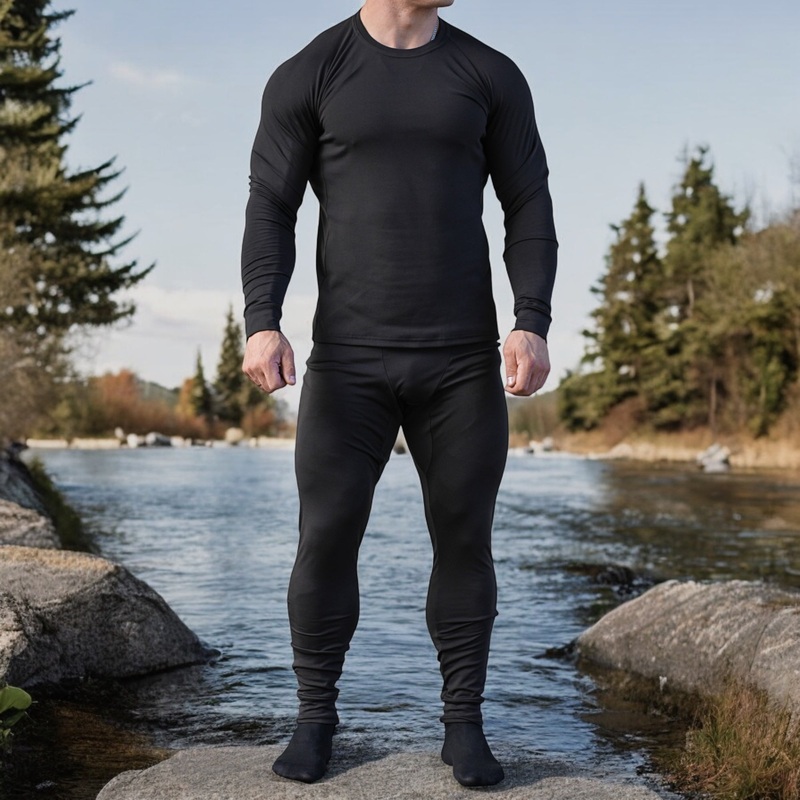 Black Fleece Diving Thermal Underwear